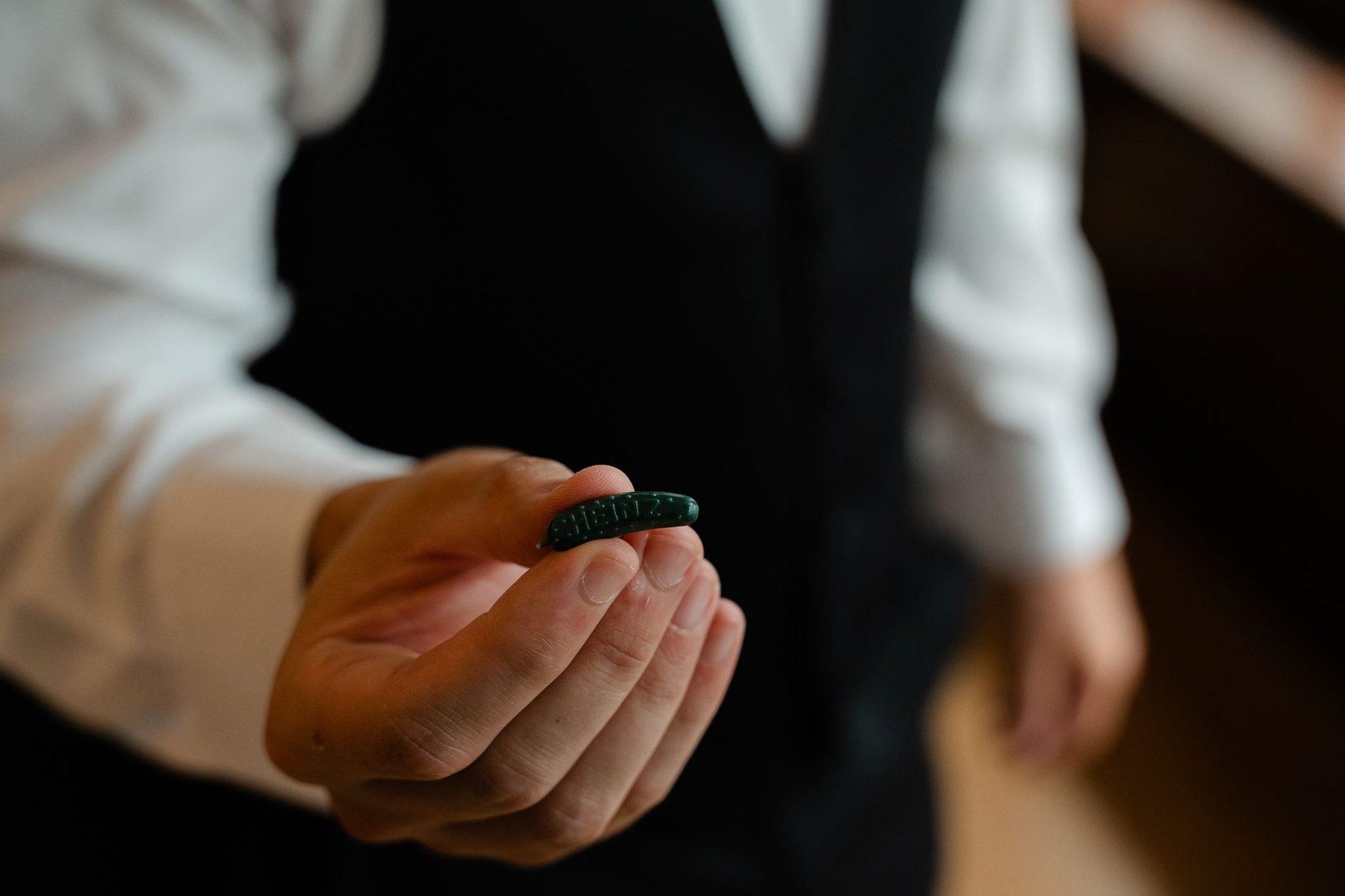 A moment during the ceremony at the Statler.