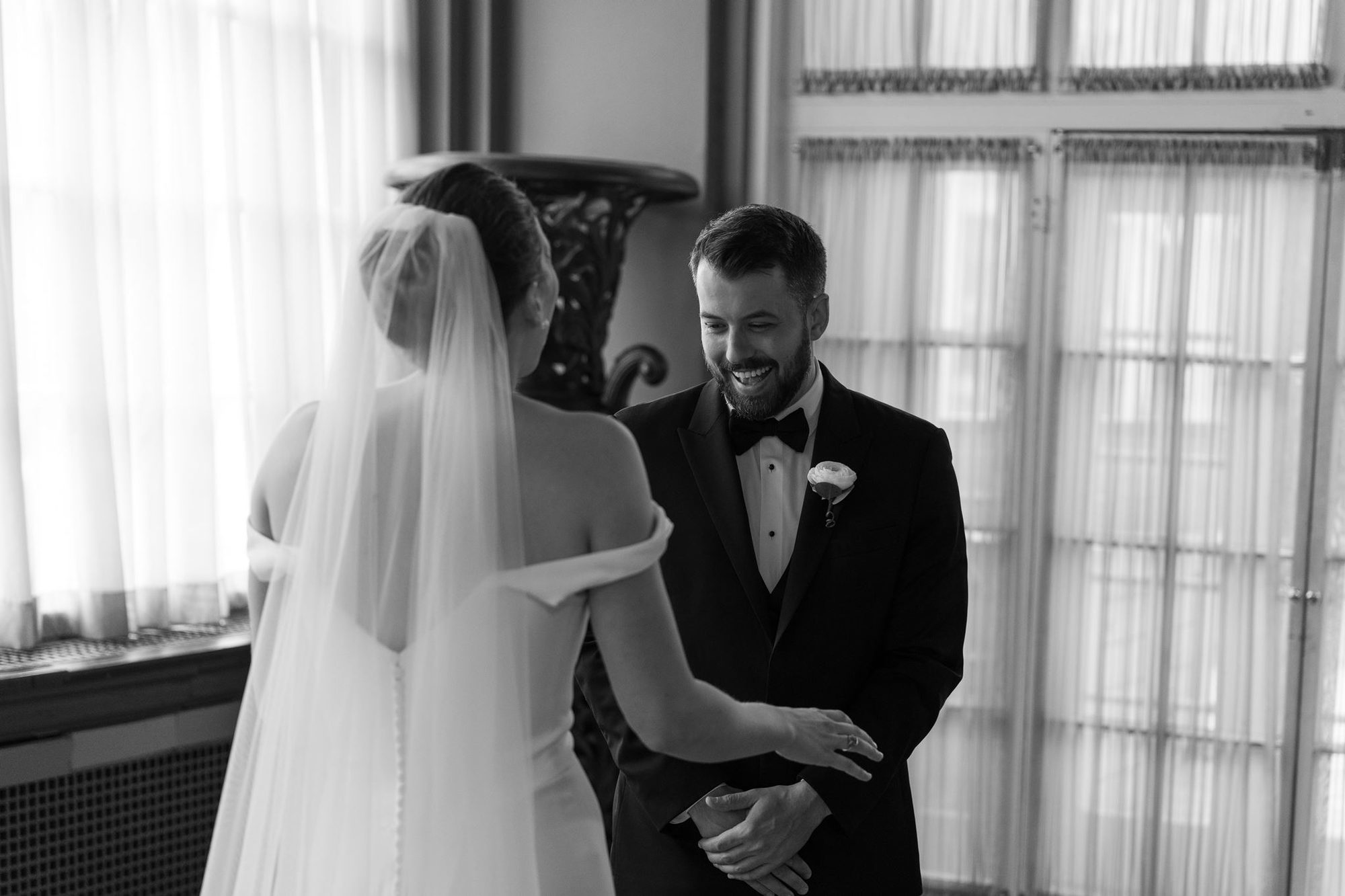 A portrait of the newlyweds.